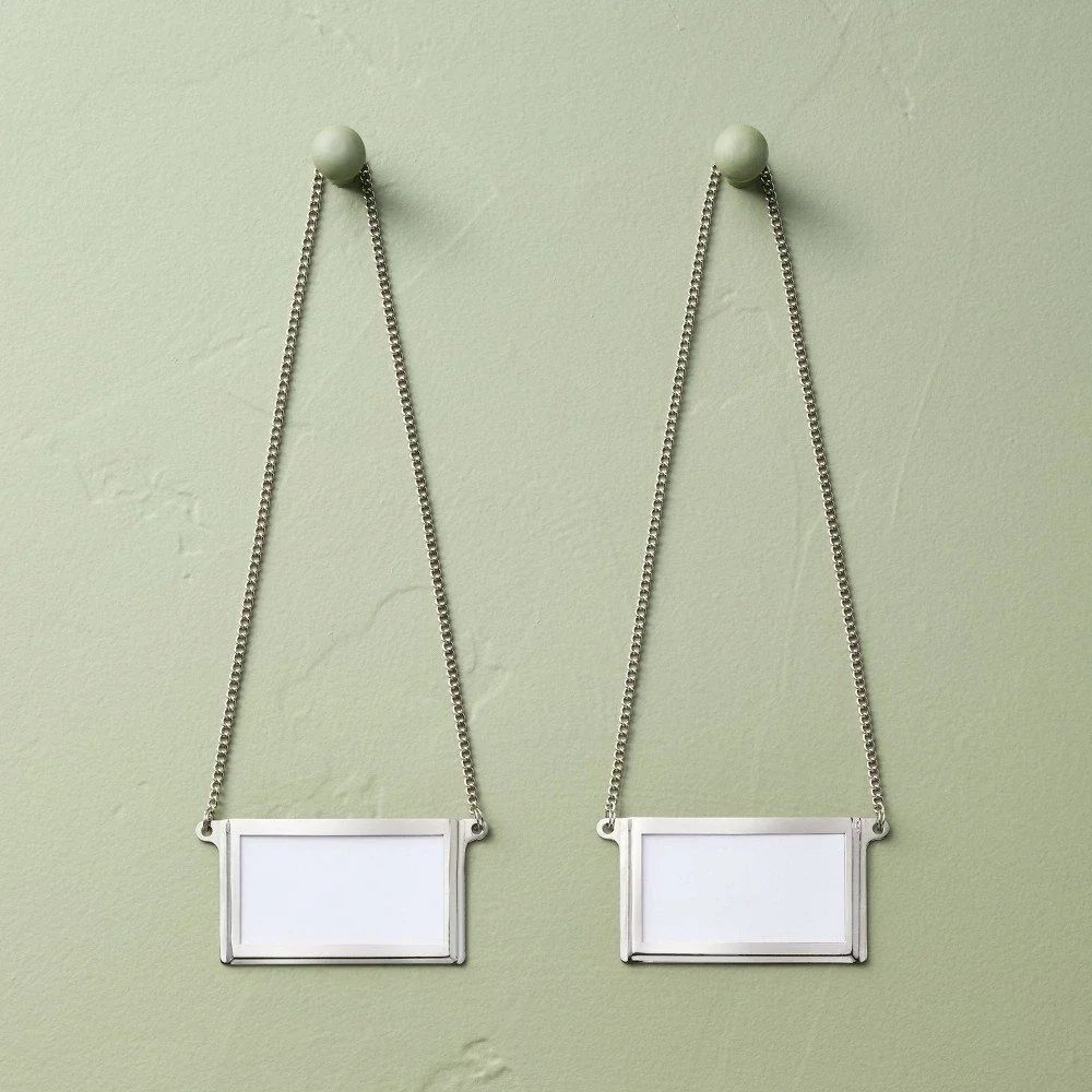 2pk Stainless Steel Name Markers - Hearth & Hand Magnolia, Target